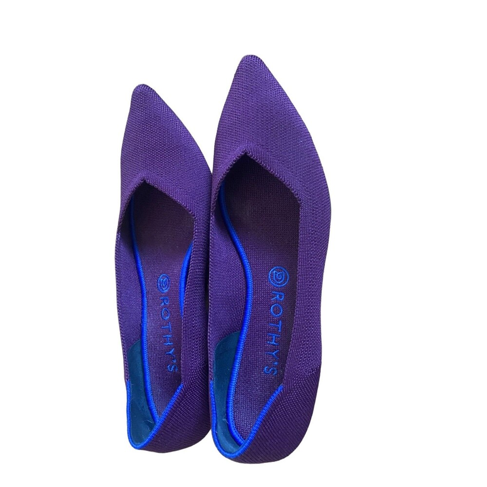 ROTHY'S The Point Women's Flats Purple Size 11 Washable Breathable Casual Work